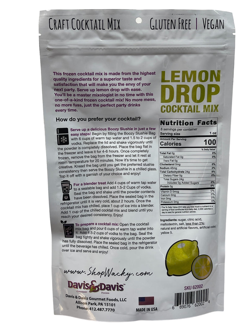 Lemon Drop Cocktail Mix  8.5 oz - Serves 8