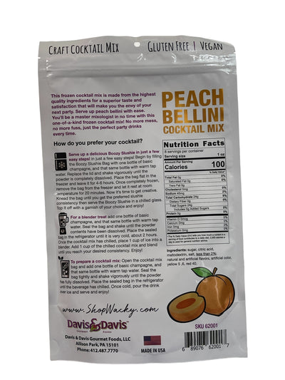 Peach Bellini Cocktail Mix - 8.5 oz Serves 8