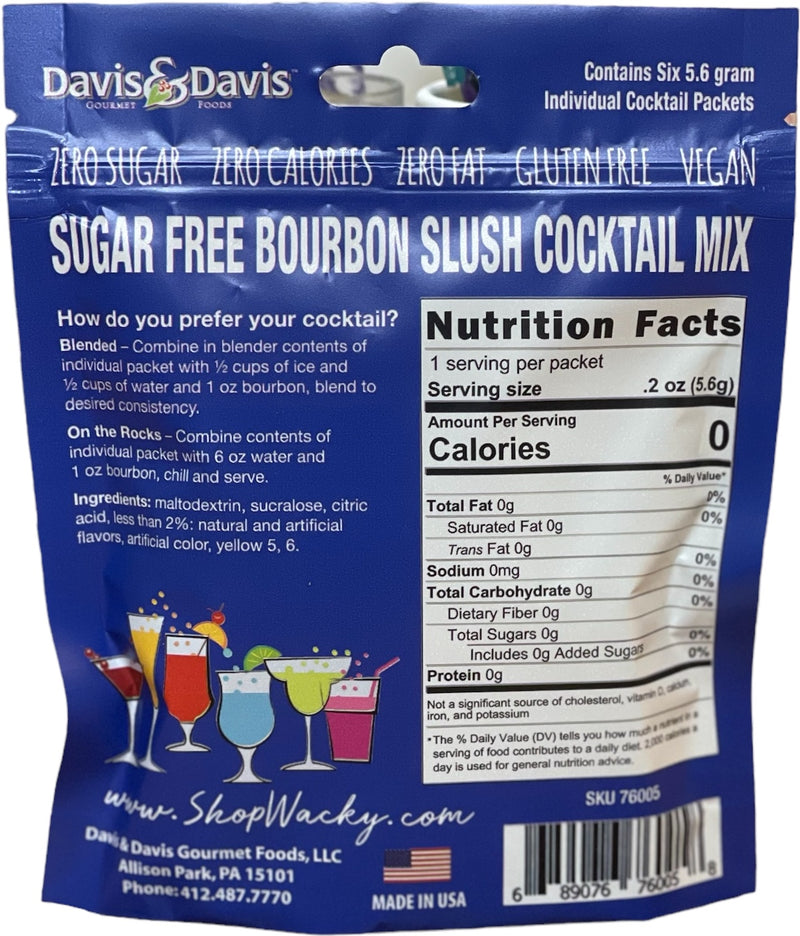 Bourbon Slush Sugar Free Bulk - 6 Pack