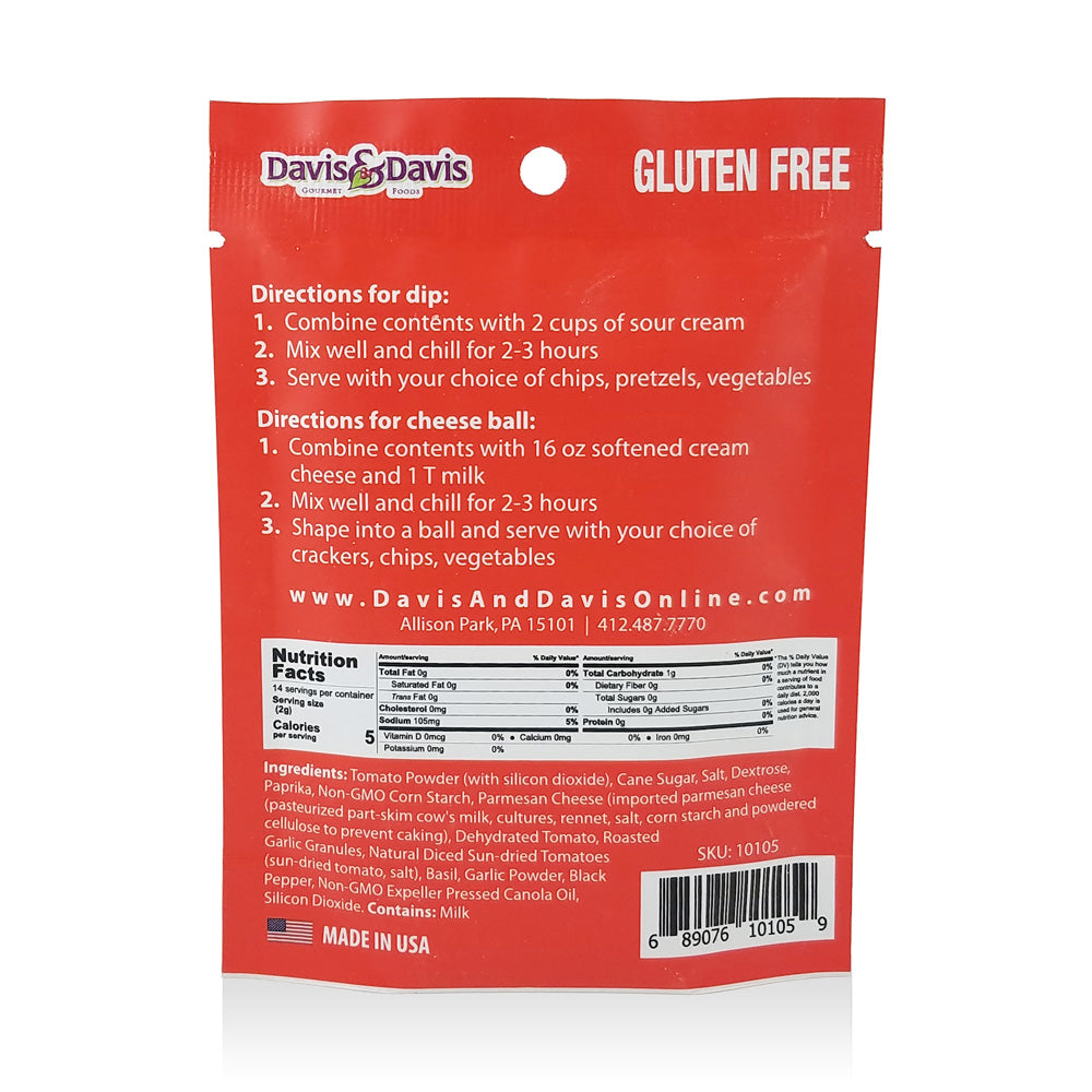 [凱撒 + D.I.P セット] Sundried Tomato Dip Mix – Shop Wacky by Davis & Davis Gourmet Foods