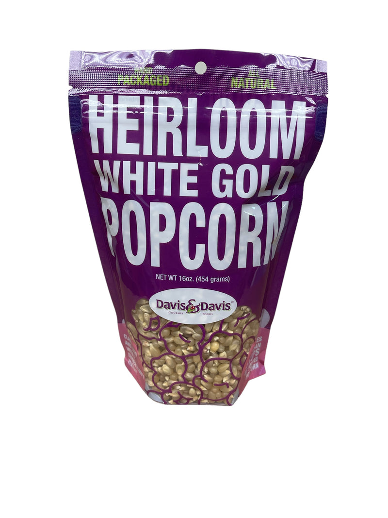 Heirloom White Gold Popcorn Kernels - 1